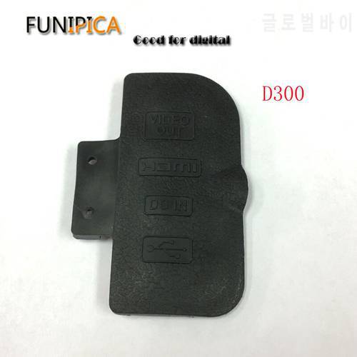 USB/ DC IN/VIDEO OUT D300 Rubber Door Cover FOR NIKON D300 D300S rubber camera repair parts free shipping