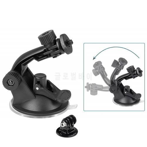 Glass Suction cup action camera sport Cam Tripod Mount for car record holder stand Bracket for gopro hero8 7 6 5 yi2 accessories