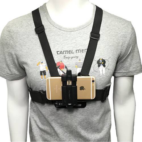 Universal Phone Strap Holder Chest Mount Harness/ Headband Belt/ Backpack Clip Clamp Phone Bracket for iPhone x 8 7plus 6 Huawei