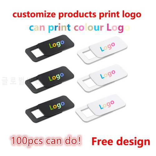 100-5000pcs custom products Free print logo rectangle WebCam Cover Ultra Thin Shutter Slider Camera Lens Cover for Your logo