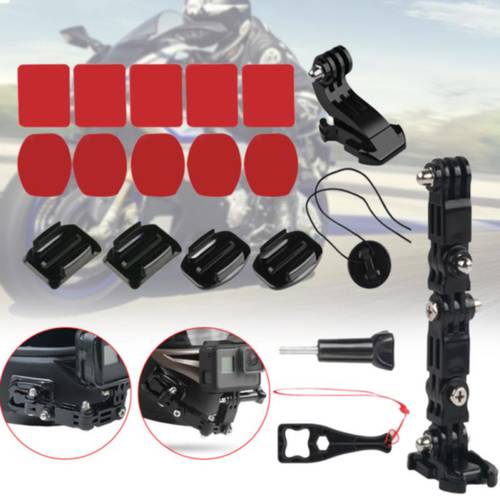 Motorcycle Helmet Riding Chin Mount Camera Bracket Set Chin Mount Holder Removable Helmet Mount For GoPro Hero6 Action Cameras