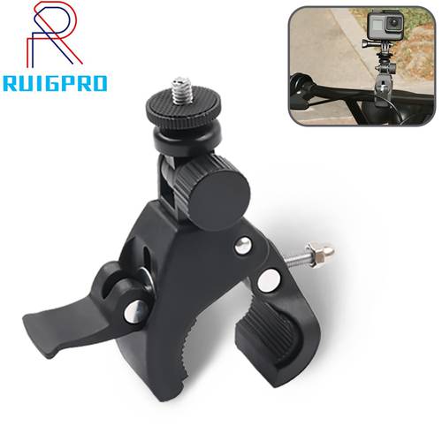 Bicycle Camera Mount 360 Rotation Stand Tripod Adapter For GoPro 10 Cameras Motorcycle Mountain Bike Handlebar Camera Holder