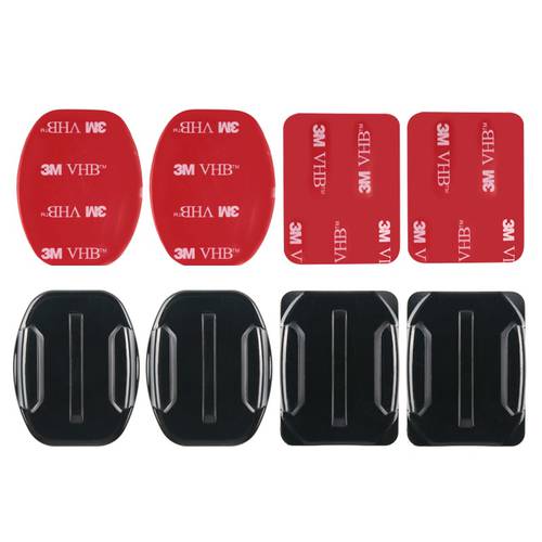 RuigPro Flat Curved Mount Set Sticker 3M Adhesive for Gopro Hero 10 9 8 7 6 5 4 3 Xiaomi Yi Action Camera For Go pro Accessories