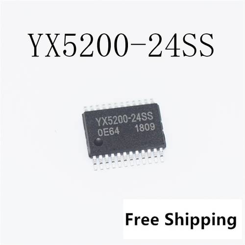 5pcs X YX5200-24SS YX5200-24QS QSOP24 Serial mp3 spots feature MP3 programs can be linked to U disk TF card SD card chip IC