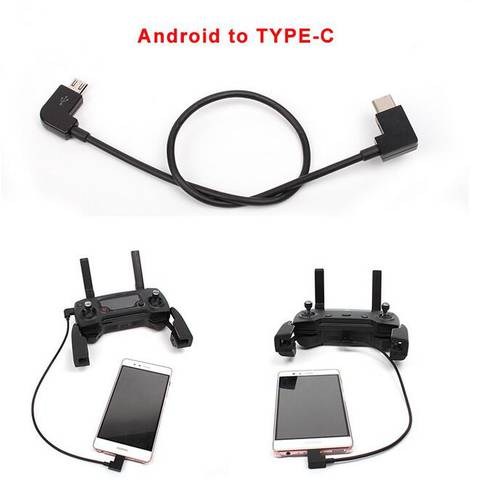 Sunnylife Remote Control Tablet Phone Converting Line For DJI Mavic 3 Air 2/2S Data Cable Connector Android to IOS Type-C