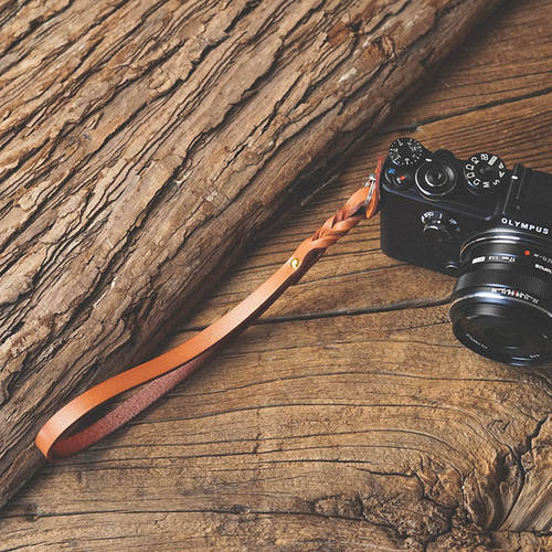 New Mr.stone handmade leather camera strap vegetable tanned cowhide camera wrist strap (Weaving)