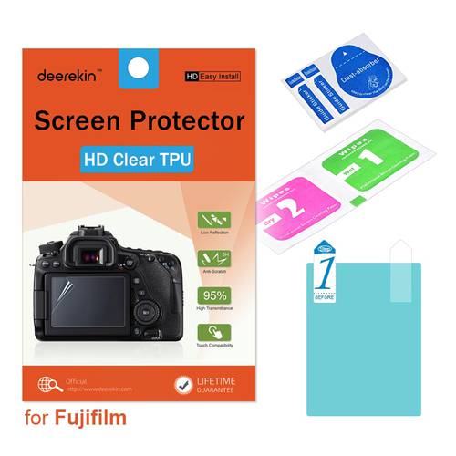 Deerekin HD Soft TPU Screen Protector for Fujifilm X100T X100F X-E2 X-E2s X-A1 X-M1 XE2 XE2S XA1 XM1 Digital Camera