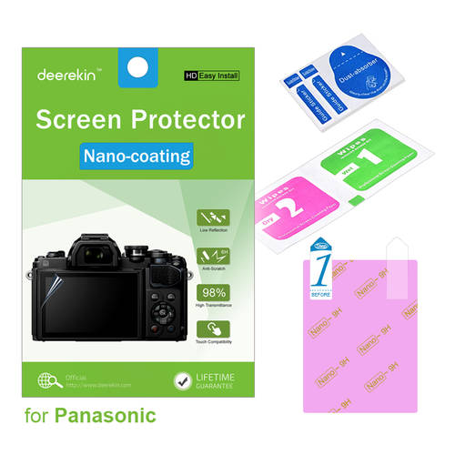 Deerekin HD Nano-coating Screen Protector for Panasonic G85 G80 GH5 GH5S GH4 GH3 GX8 FZ300 G7 GX80 GX80 GX7II LX10 LX100 GF9 GF8