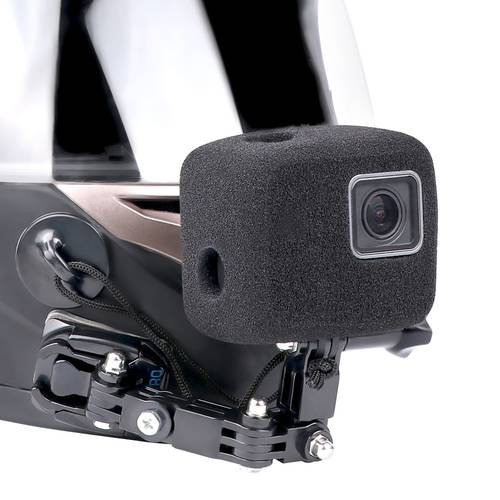 Windproof case Motorcycle Helmet Front Chin Fixed Mount Buckle Adapter for GoPro Hero11 10/9/8/7/6/5 Black for Go Pro Accessory