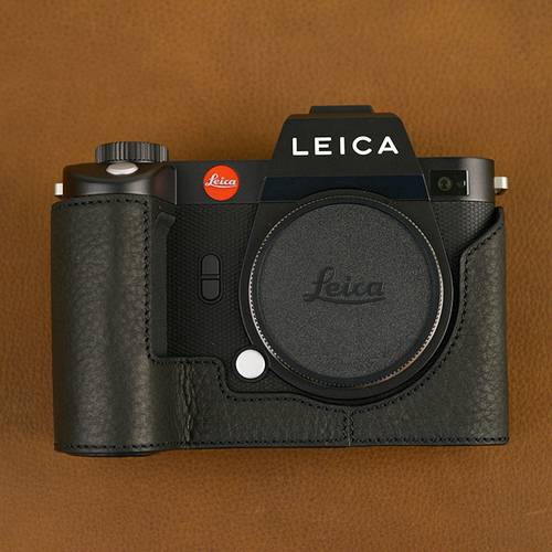 AYdgcam Handmade Genuine Leather Camera case Half Body For Leica SL2 SL2-S Camera Bag Bottom Cover Handle Vintage Case