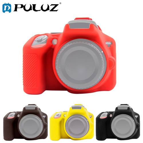 PULUZ Soft Silicone Protective Case for Nikon D3500 D5500 D5600 Cover Rubber Camera Protective Body Cover Skin Camera Bag