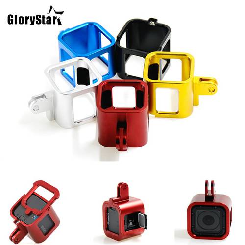 GloryStar Aluminum Alloy Accessories For Gopro Hero 4/5 Session Camera Protector Frame Housing Case For Go pro 4S Mount