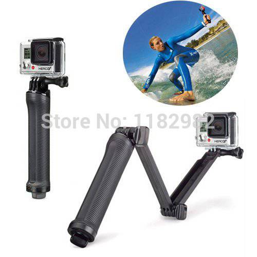 Action Camera Phone Live Bracket Cell Phone Holder With Selfie with Holder 3 Way Tripods for iPhone Xiaomi GoPro Hero 8 7 6/5/4