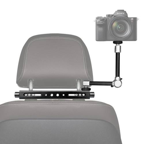 3in1 Magic Arm Heavy Duty Car Headrest DSLR Action Camer Smartphone Holder Mount Expansion Kit Vlog Rig for Canon Nikon GoPro