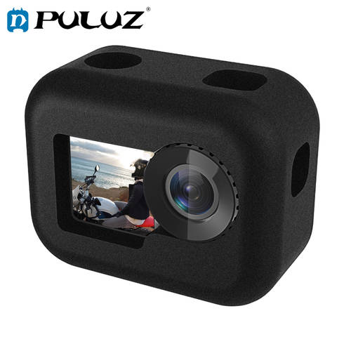 PULUZ Foam Windshield Windslayer Case for DJI Osmo Action with Frame Camera Noise Reduction Housing Case