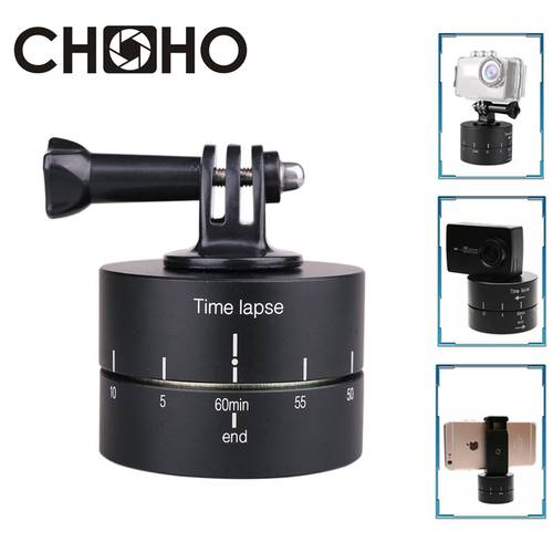 Time Lapse Stabilizer Photography Aluminum Panning 360 Degrees Rotating 60 Min Yuntai for GoPro Hero 11 10 9 Xiaomi DSLR Phone