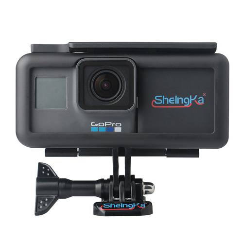 Side Power / spare Battery + Long Edition / Shockproof Frame Protector for GoPro 2018 Hero 5 6 7 Black camera Accessories