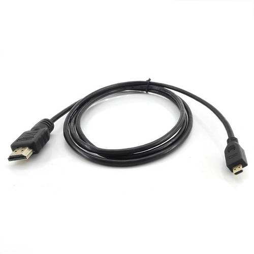 1.5m HD Video Data Lines HDMI to Micro HDMI Cable for Gopro Hero 4/3+ Xiaomi yi action camera case accessories