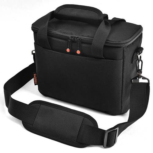 FOSOTO Camera Bag Fashion Shoulder Bag Waterproof Camera Case Photo Bags For Nikon Canon Sony DSLR Camera And Lens