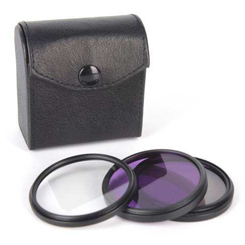 3pcs/lot 49MM 52MM 55MM 58MM 62MM 67MM 72MM 77MM CPL+FLD Lens Filter Set with Bag For Cannon Nikon Sony Pentax Camera Lens