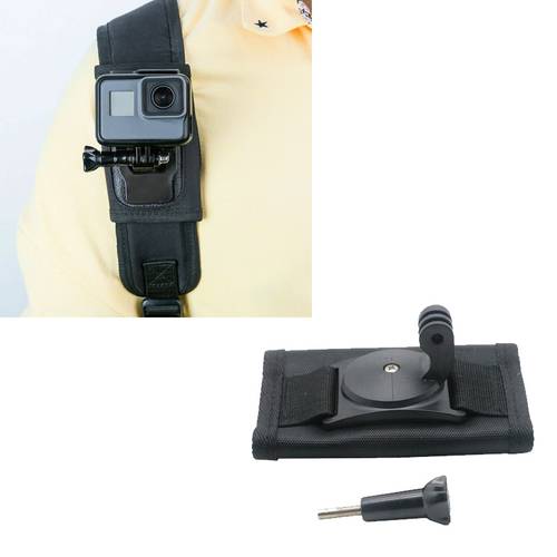 Shoulder Strap Backpack Mount Bracket Holder Fixed Stand For Gopro hero 8 Black DJI Osmo Action Camera Accessories