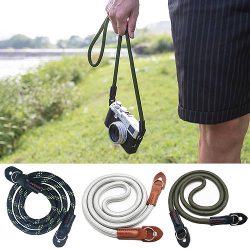 Besegad For Mirrorless Digital Cameras 100CM Camera Shoulder Strap Handmade Nylon Climbing Rope Belt Lanyard camera neck strap