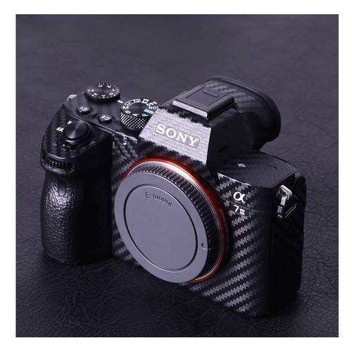 For Sony A7III A7M3 A7R3 camera body protection film carbon fiber stickers scratch-resistant rough glue send spare stickers