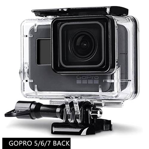 45m Underwater Waterproof Case for GoPro Hero 7 6 5 Black Diving Protective Housing Mount for Go Pro 7 6 5 Black Accessory