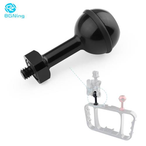 BGNing Aluminum 1/4 inch Screw Ball Adaptor CNC Mount Adapter For GoPro/Xiaoyi/for Osmo Action Camera Diving Tray Stabilizer Kit