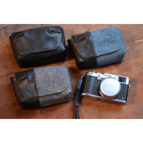 Me DSLR Waterproof Photo Camera Genuine leather Bag Body Case For Fujifilm Fuji X100V X100FPanasonic LX100M2 lux7 Digital Camera