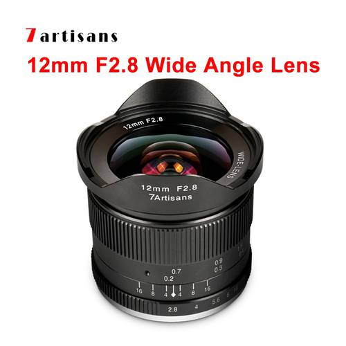 7artisans 12mm F2.8 Ultra Wide Angle Lens Manual Focus Prime Fixed Lentes For E-mount Aps-c Mirrorless Cameras A6500 A6300 A7
