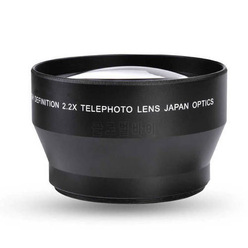 camcorders professional 67mm 2.2X Universal Teleconverter Telephoto Lens DSLR Cameras Cam Accessory teleconvertidor para