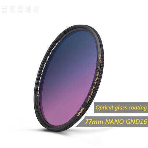NiSi PRO NC GND 16 GC-GRAY Graduated Neutral Density Filter 49 55 58 62 67 72 77 82 95mm ND16 Gray Filter