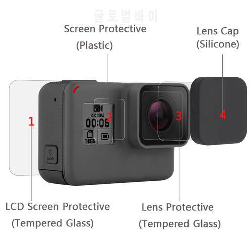 Screen Protector for GoPro Hero 7 Black 6 5 2019 Accessories Protective Film Tempered Glass for Go Pro Hero 7 6 5 Action Camera