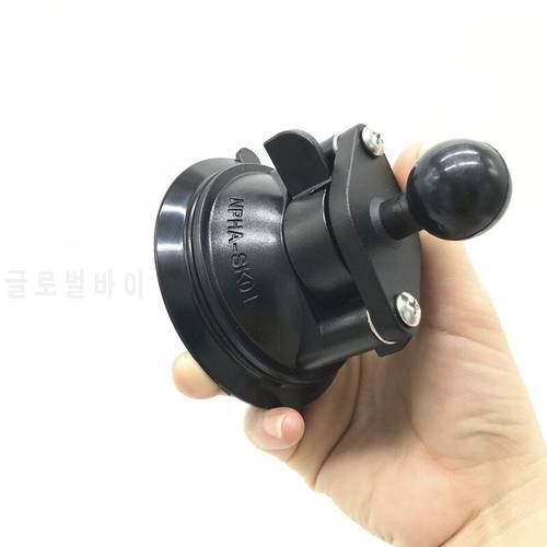 Diameter 80mm Base Car Window Twist Lock Suction Cup to 1 inch Ball Mount for Gopro Camera Smartphone