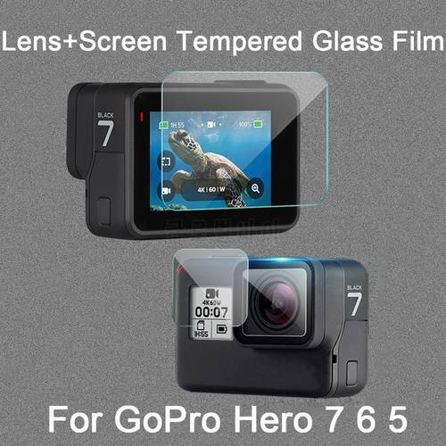 1PC Fashion Universal Untra-thin Protective Film Tempered Glass Screen Protector for Go Pro Hero 7 6 5 Camera Accessories