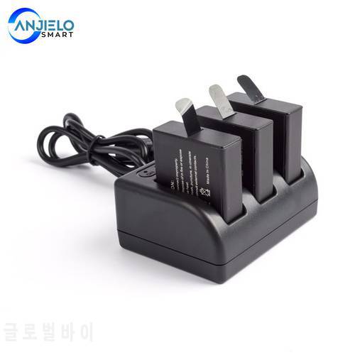 Anjielosmart Fast Battery Charger And 3 1250mah Battery For Go Pro Camera Hero6 Hero7 Gopro Accessories Gopro Hero 8 Battery