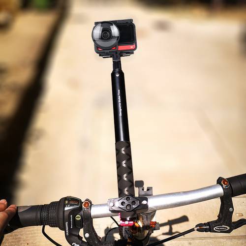 Motorcycle Camera Monopod Holder Handlebar Mount Bracket for GoPro & Insta360 One X2 R bicycle Invisible Selfie Stick Accessory