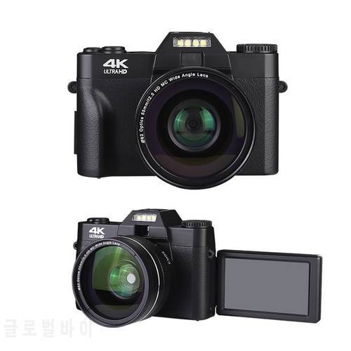 Digital Camera 4K Camera 3.0 Inch LCD Flip Screen Video Camera 16X Digital Zoom HD Output Support WiFi Selfie Cam DVR Camcorder