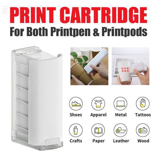 Handheld Printer Smart Inkjet Portable Small Mini Label Tattoo Large Size Printing Ink Cartridge For Both Printpen & Printpods