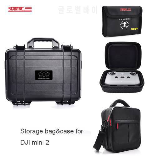 STARTRC DJI Mini 2 Hard Suitcase ABS Waterproof Box Explosion Carrying Case Shoulder Storage Bag Mavic Mini SE Drone Accessories