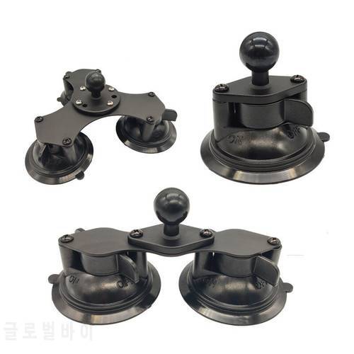 Triple Twist Suction Cup Car Window Twist Lock Suction Cup Base with 1 inch Ball Mount for Gopro Camera Smartphone