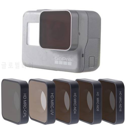 FOTOFLY Hero5/6/7 Black Sport Camera Accessories CPL/UV/ND 4 8 16/Red/Yellow/Magenta Camera Filter Set For GoPro Hero 5 6 7 Lens