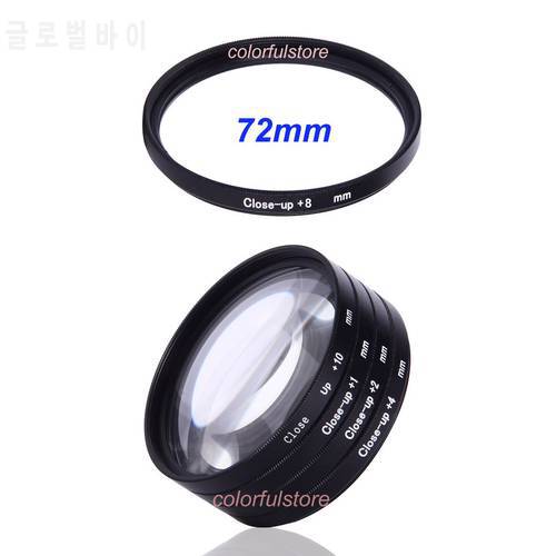 72mm 72 mm Close-up Close Up Filter Macro Lenses Filters Diopter 5x +1 +2 +4 +8 +10 For Canon Nikon Sony Olympus Pentax Lens I72