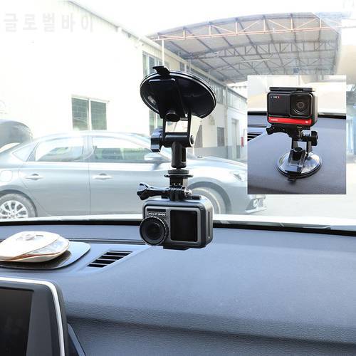 Gopro 11/10/9/8/7/6/5 Suction cup Camera Mobile Phone Car Stand Glass Car Base DJI Osmo Action3 2 Mount Insta360 One R Accessory