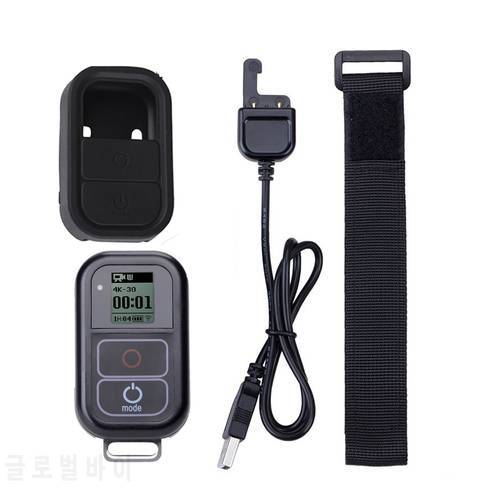 Go Pro WiFi Remote Control+Charger Cable Wrist Strap Waterproof GoPro Remote Case for Hero 8 7 6 5 Black 4 session 3+Accessory