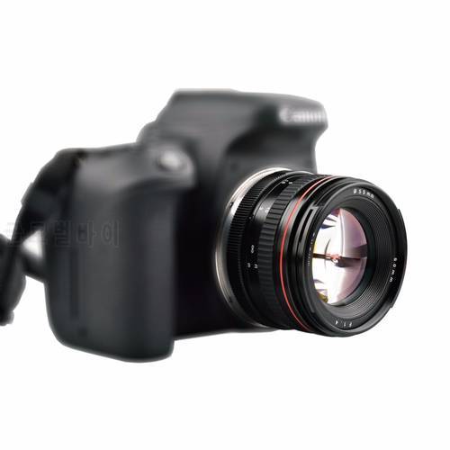 Lightdow 50mm F1.4 Large Aperture Portrait Manual Focus Camera Lens for Canon 550D 600D 650D 750D 77D 80D 5D 6D 7D DSLR Cameras