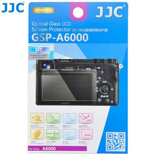 JJC Ultra-thin LCD Screen Protector For SONY A6100 A6600 A6400 A6300 A6000 A5000 0.3mm Camera Display Cover 9H Hardness