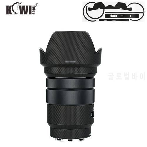 KIWIFOTOS Anti-Scratch Lens Hood Skin Film Fit Camera Cover Case For Sony E PZ 18-105mm f/4 G OSS lens 3M Sticker Matrix Black
