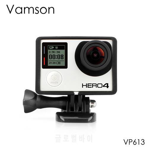 Vamson for Go pro Accessories Standard Protective Plus Frame Tripod Mount Base Screw for GoPro Hero 4 3+ 3 Camera VP613